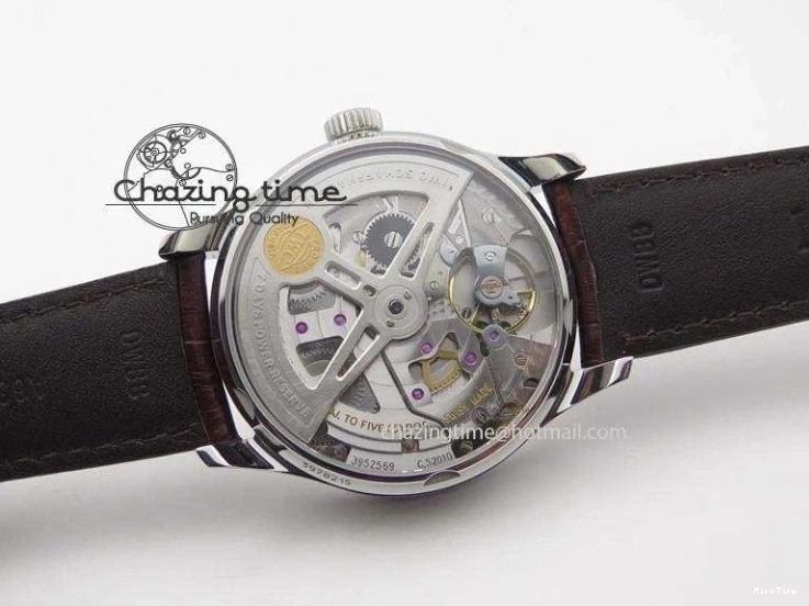 MIROTIME 0706 MoistureWicking Portuguese Real PR IW500704 ZF 1:1 Best Edition On Brown Leather Strap A52010 V 7311